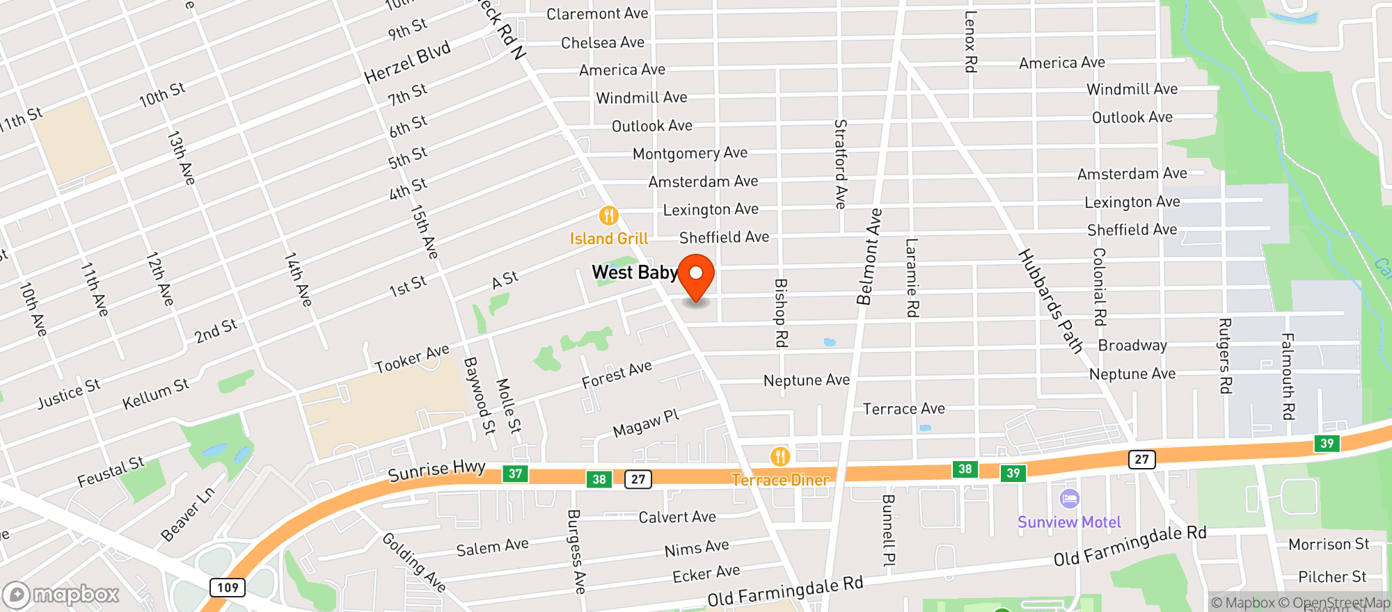 Map showing Cbd-Fl