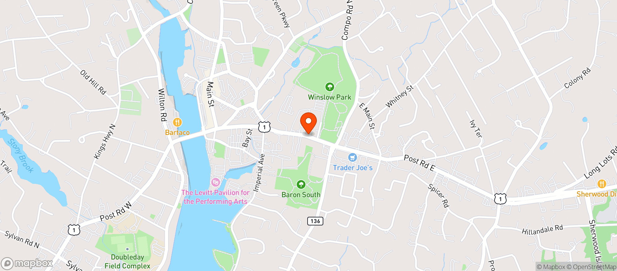 Map showing Gabrieles Italian Steakhouse