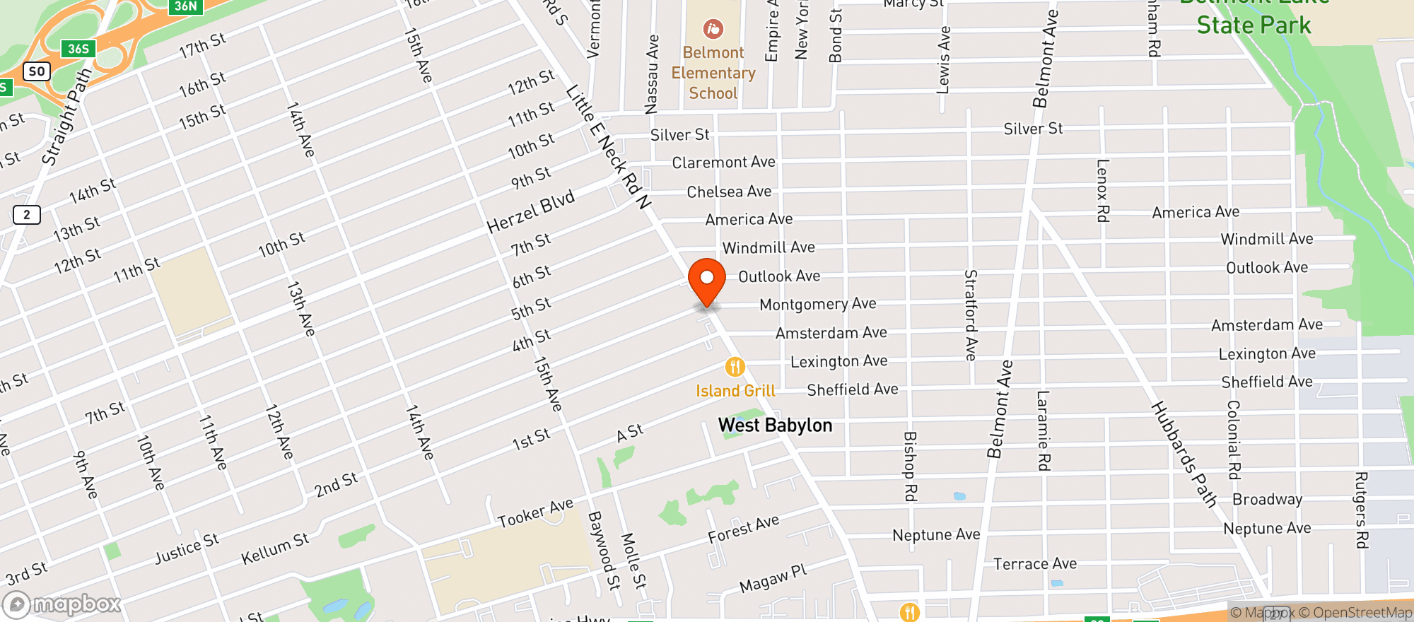 Map showing Superstar Beverage