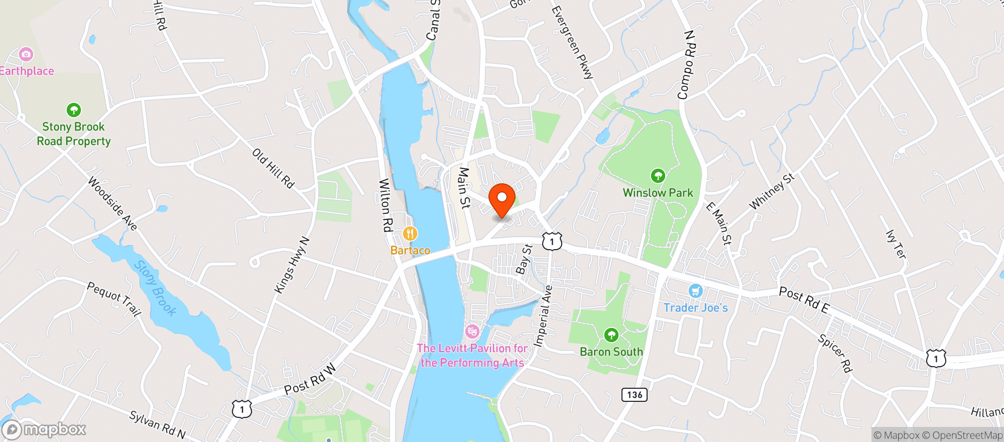 Map showing The Blondinit
