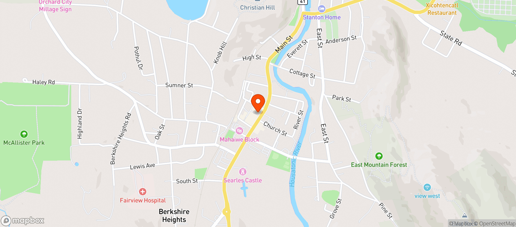 Map showing Rubiner's Cheesemongers and Grocers