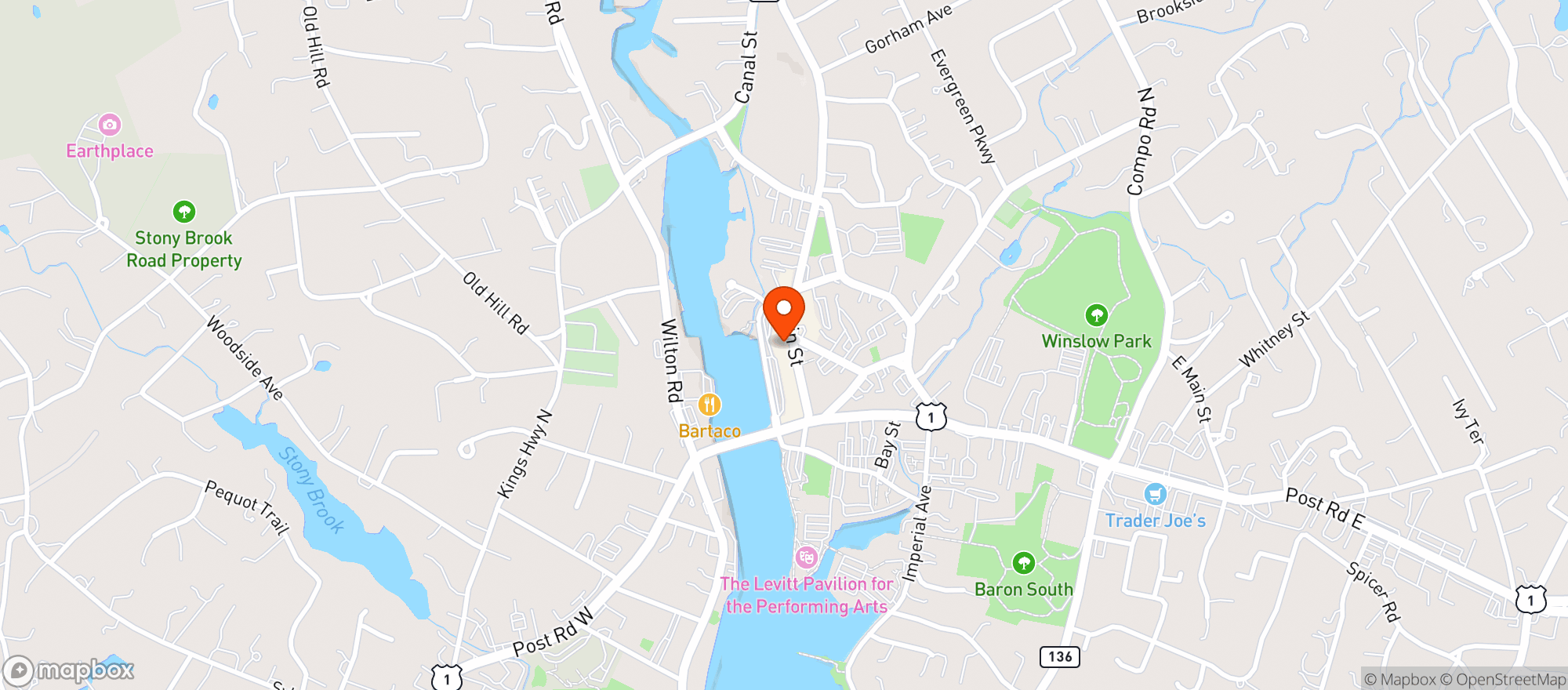 Map showing Nômade Westport