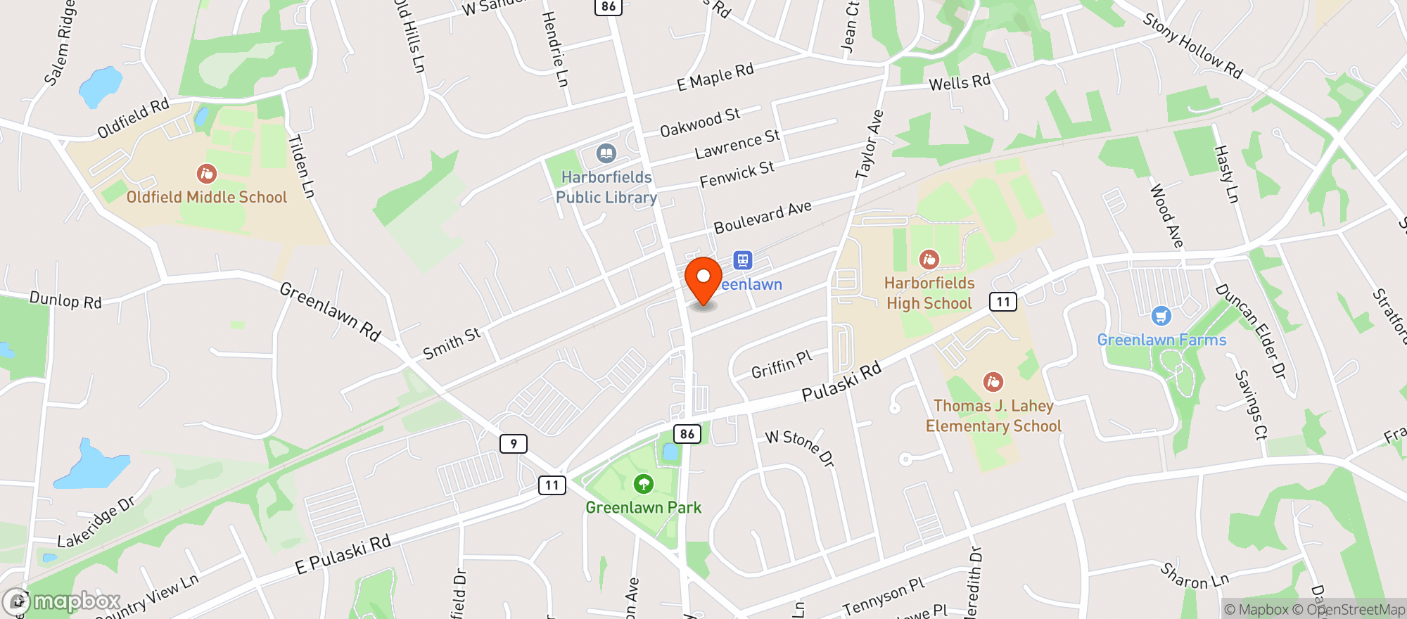 Map showing 8 GATES STREET