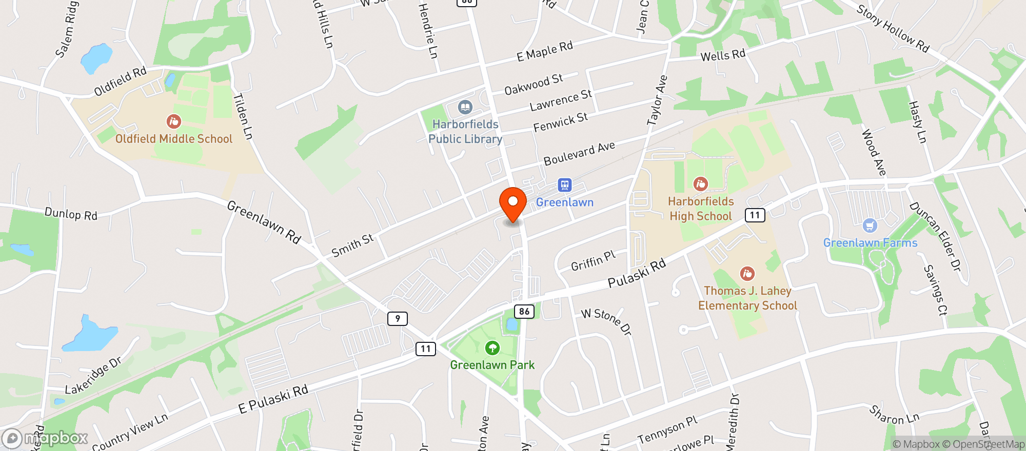 Map showing CVS PHARMACY #2232
