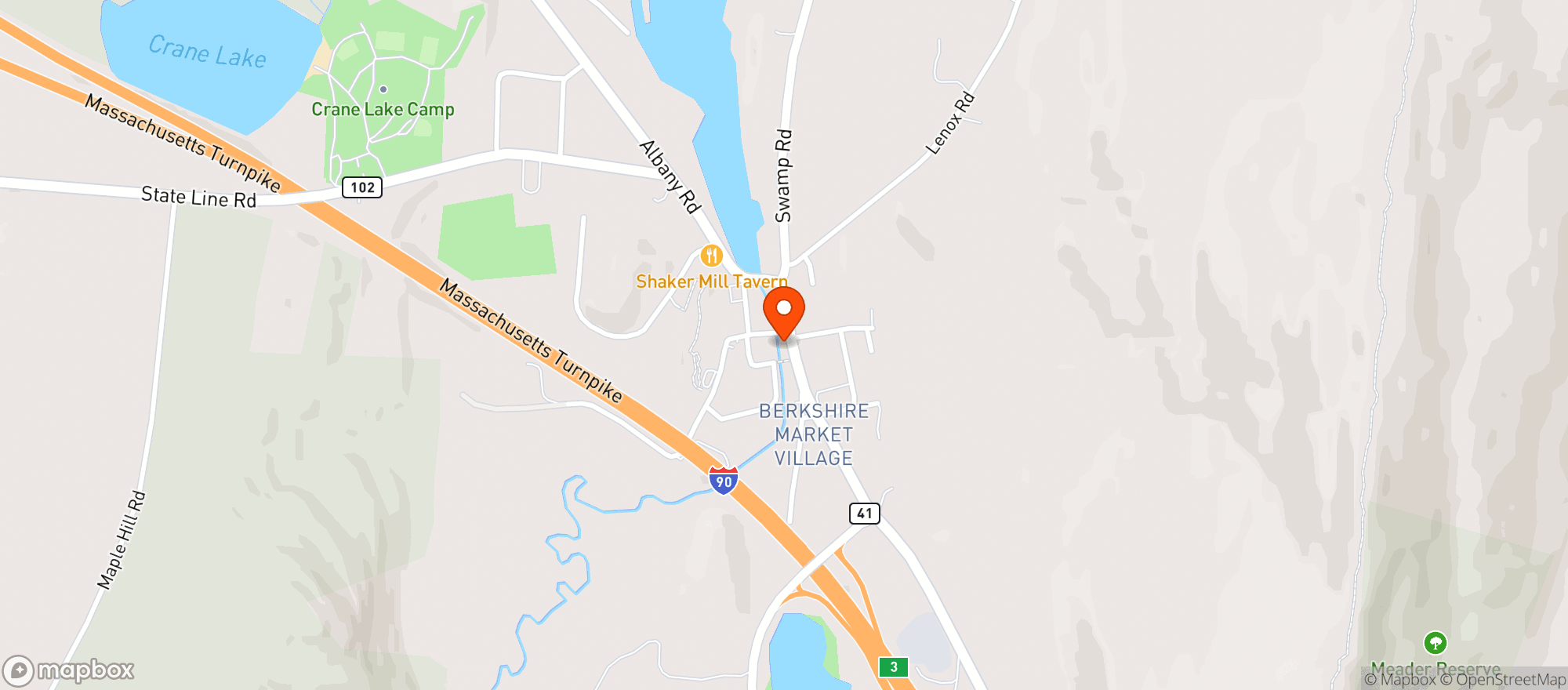Map showing Queensboro Wine & Spirits