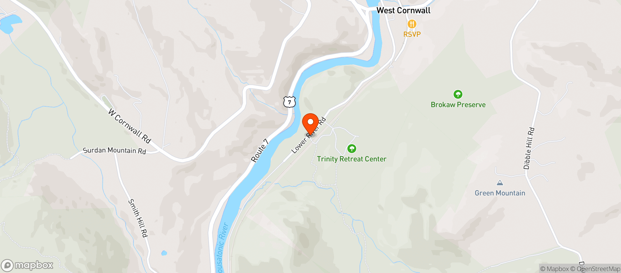 Map showing Pink House Kitchen