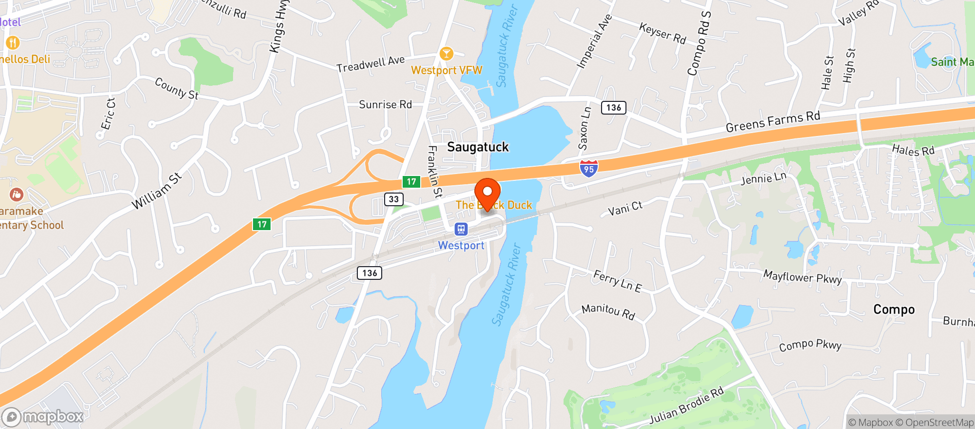 Map showing Allium Eatery