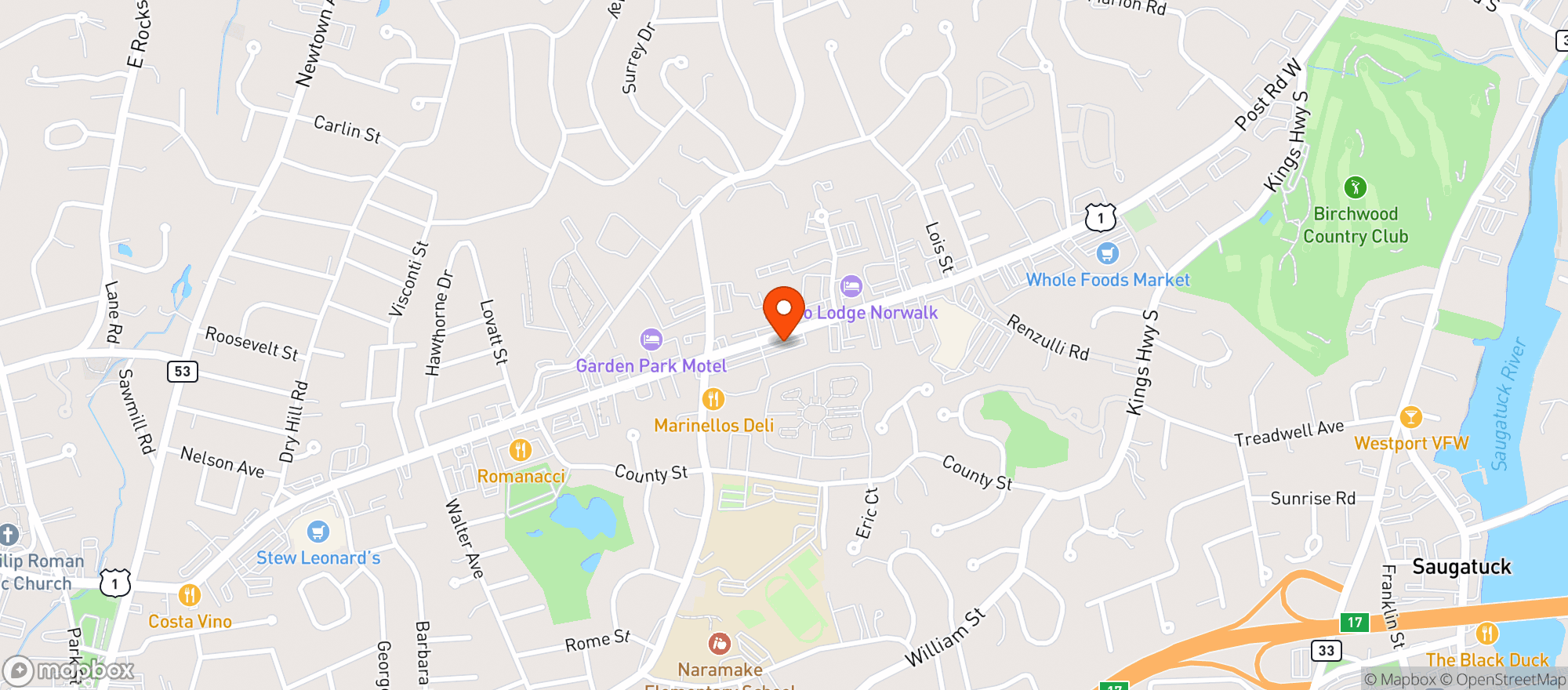 Map showing Gnc