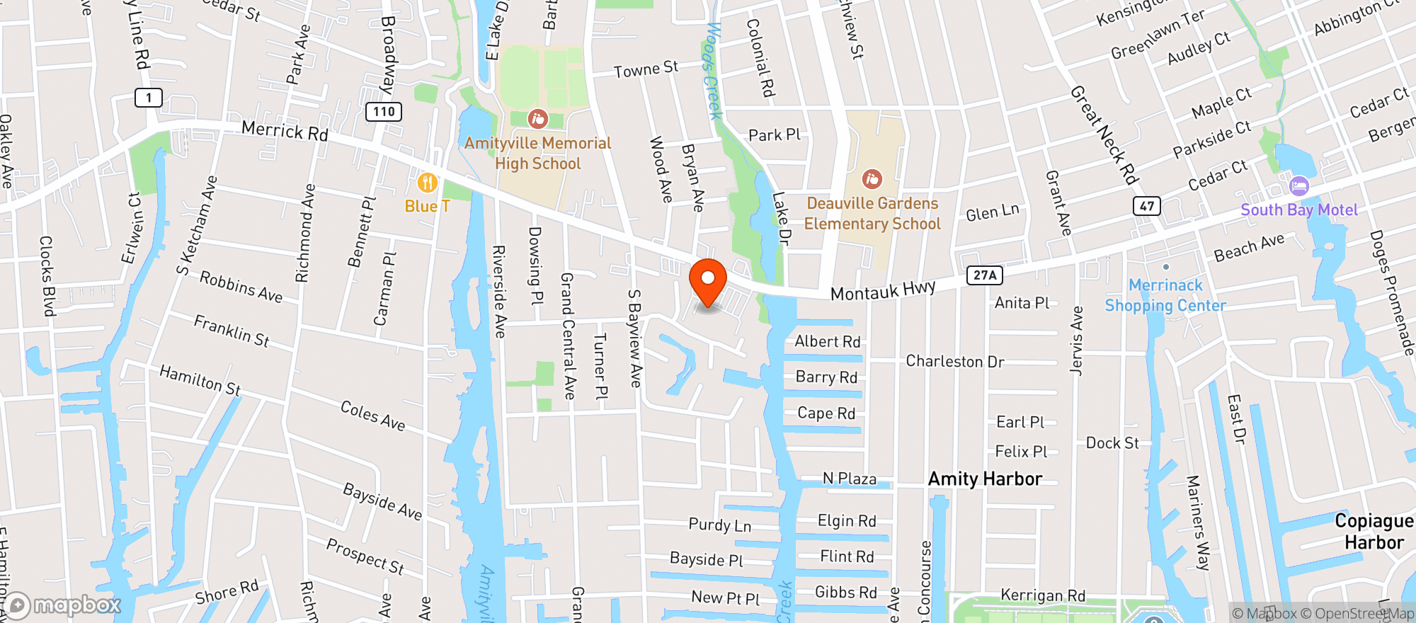 Map showing Stop & Shop