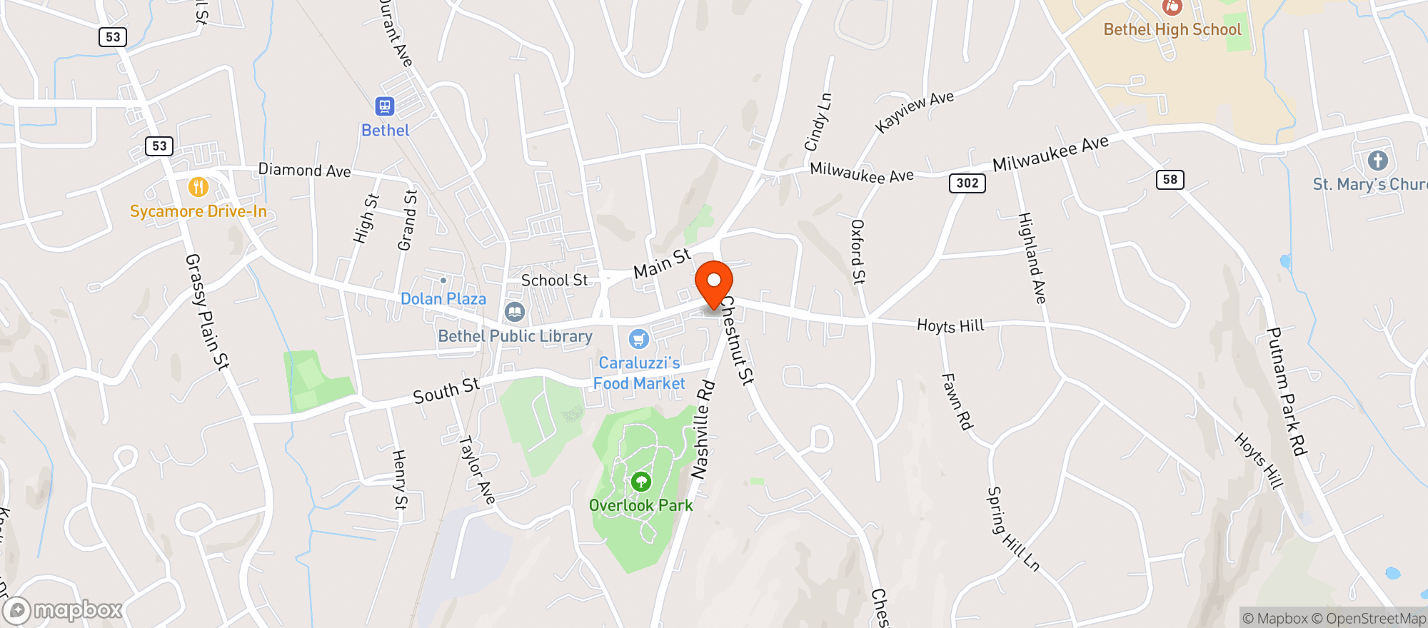 Map showing Caraluzzis Wine & Spirits