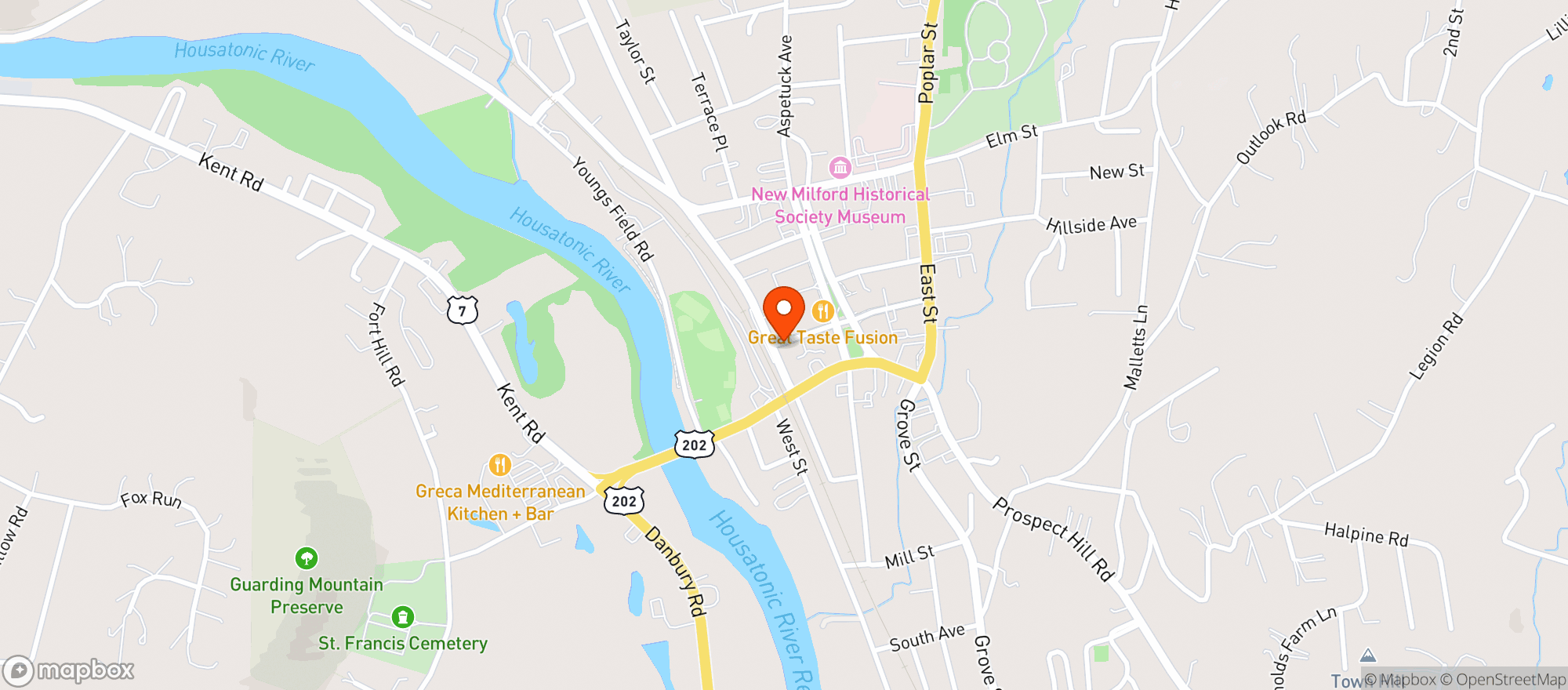 Map showing Ristorante Lucia