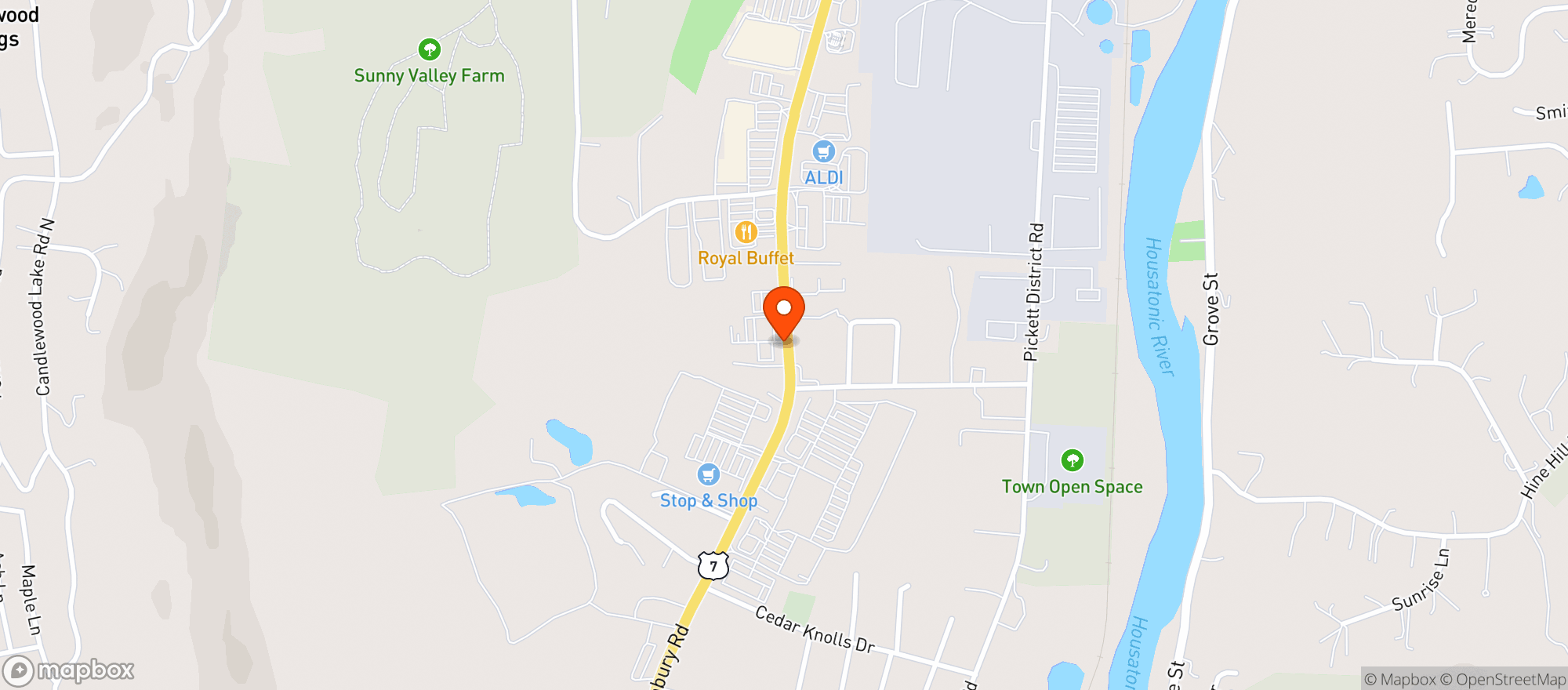 Map showing Stop & Shop - 0683 - New Milford