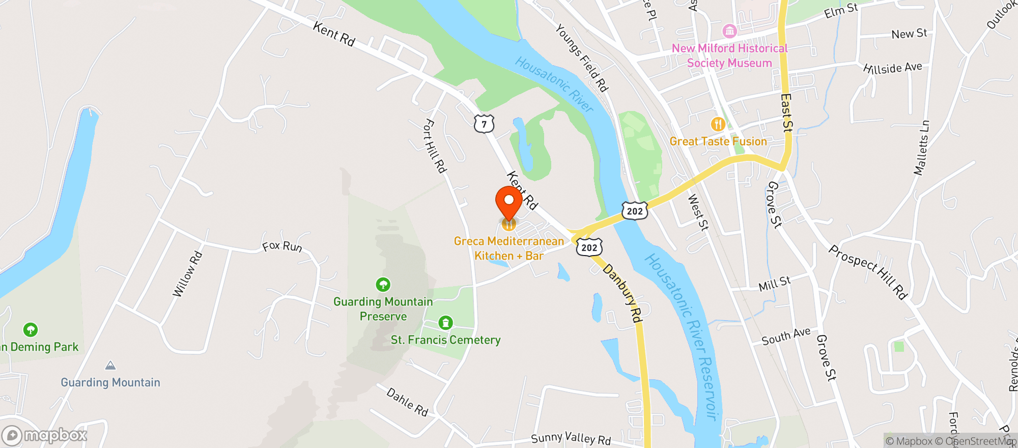 Map showing Veterans Plaza Beverages Inc