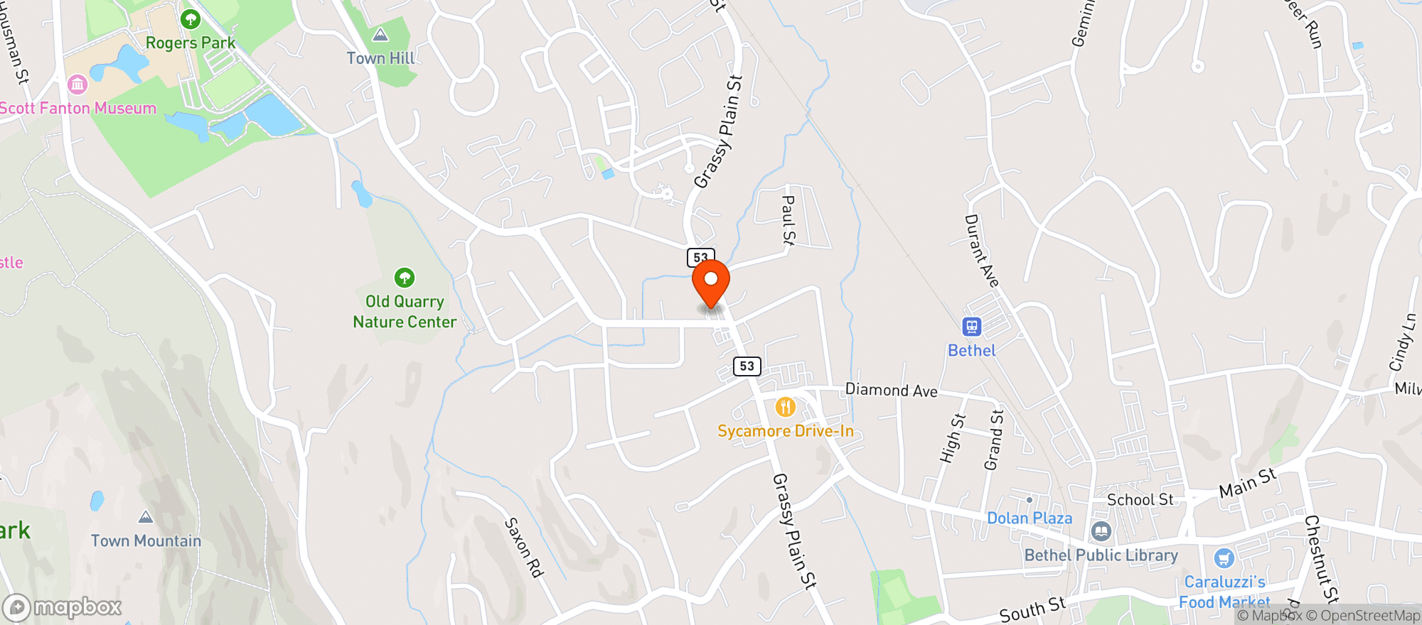 Map showing Bethel Liquor