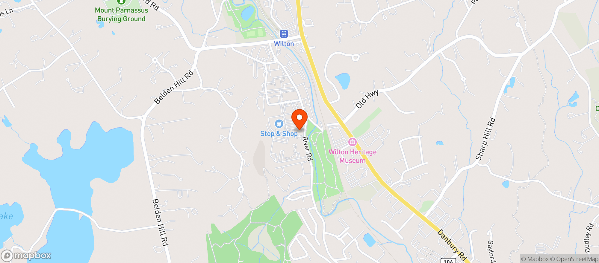 Map showing Stop & Shop - 0658 - Wilton