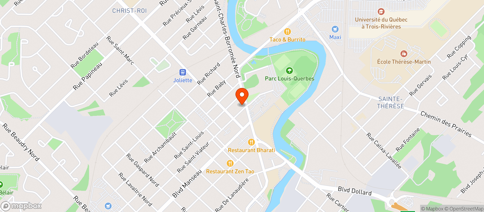 Map showing Vision Video Jeux