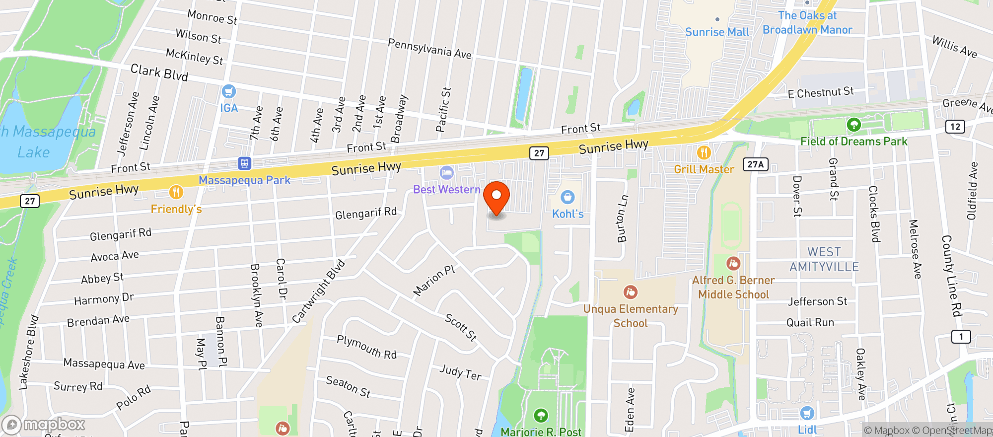 Map showing Whole Foods Market