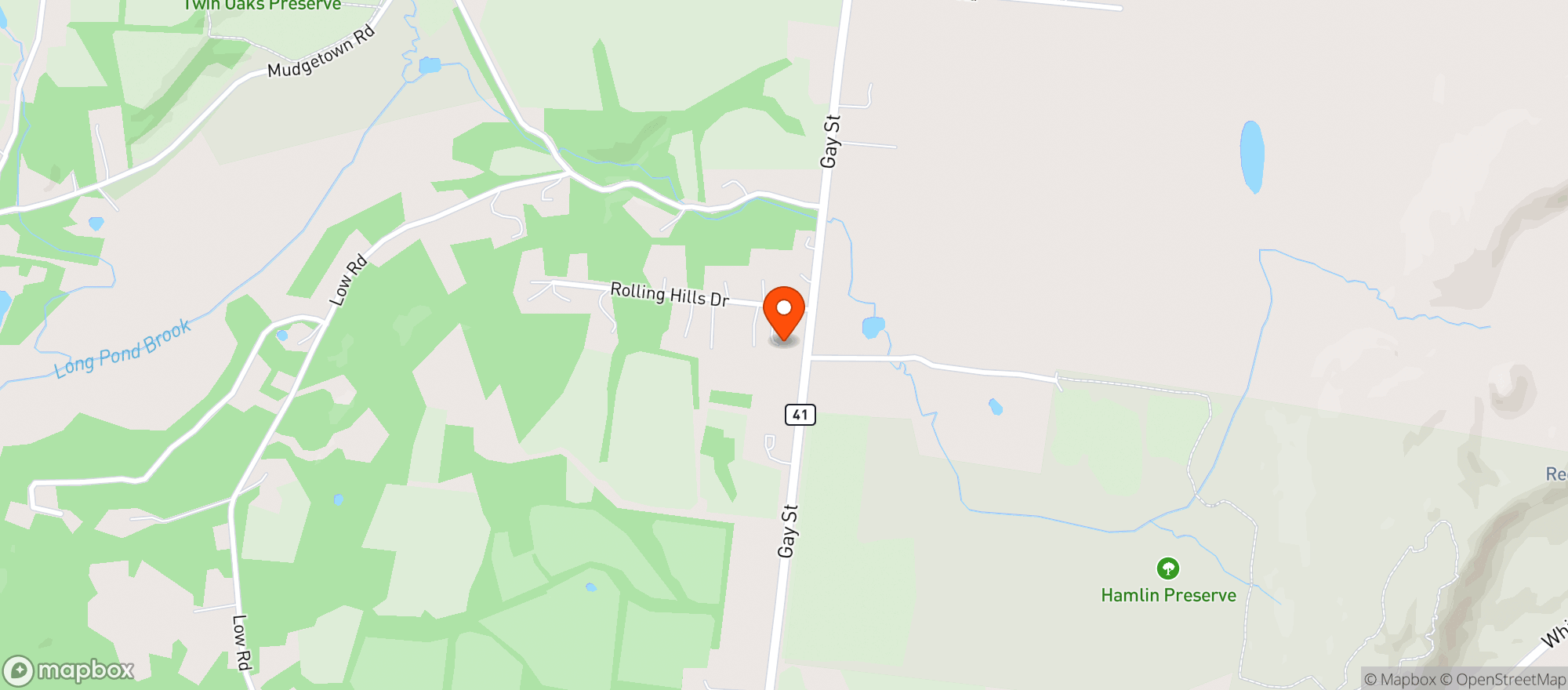 Map showing Sharon Package Store