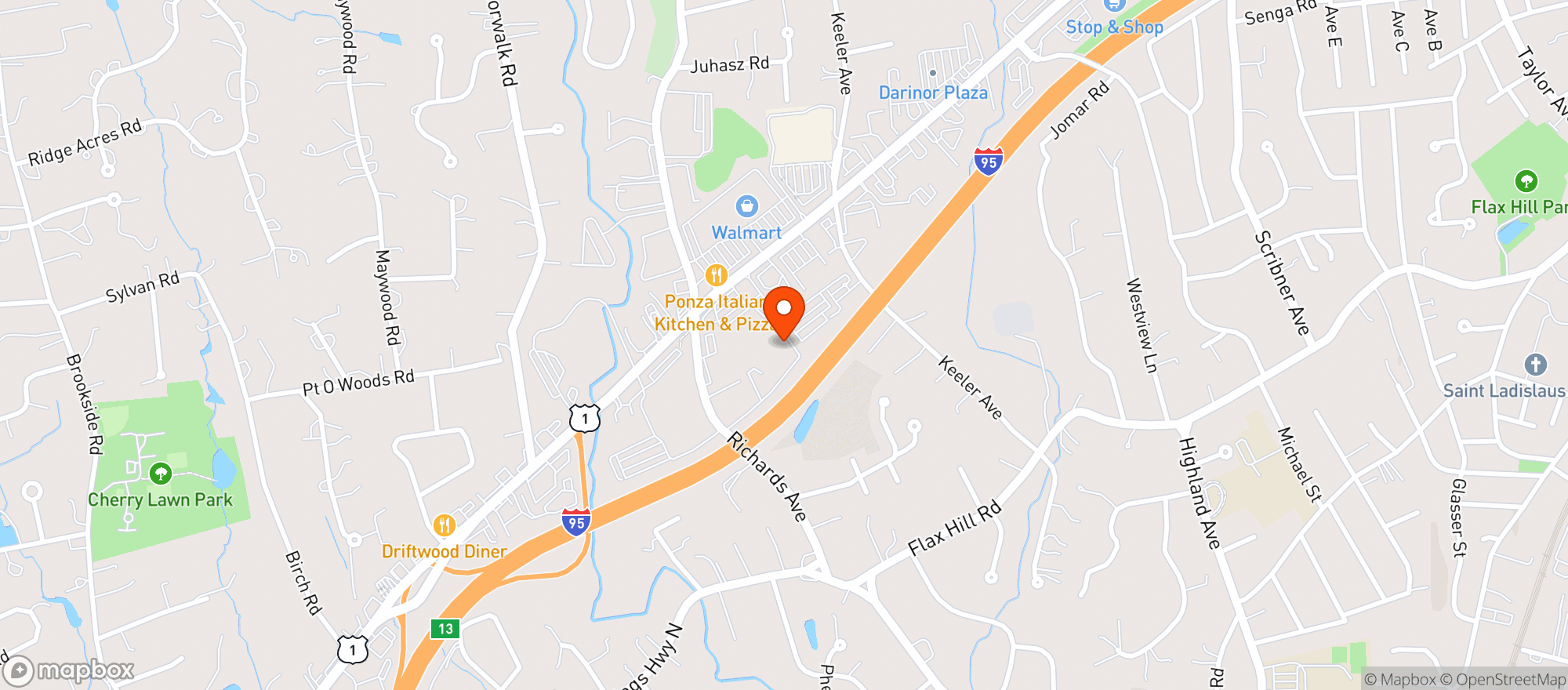 Map showing Wegmans
