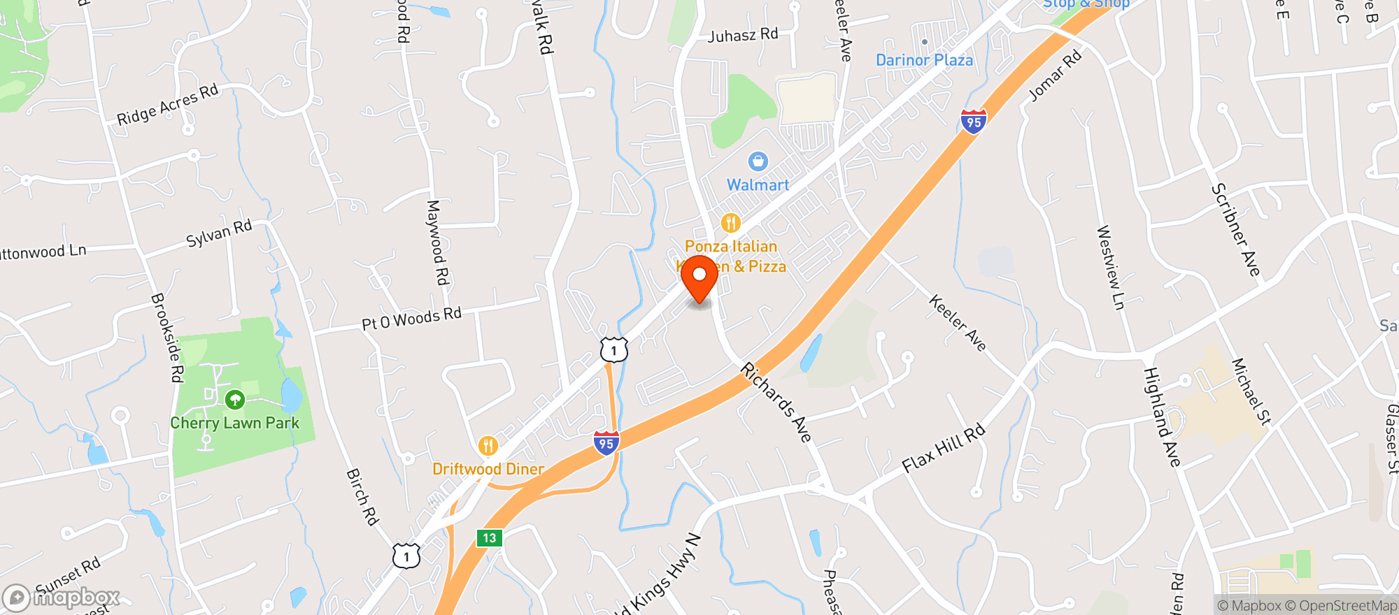Map showing Bevmax of CT Avenue