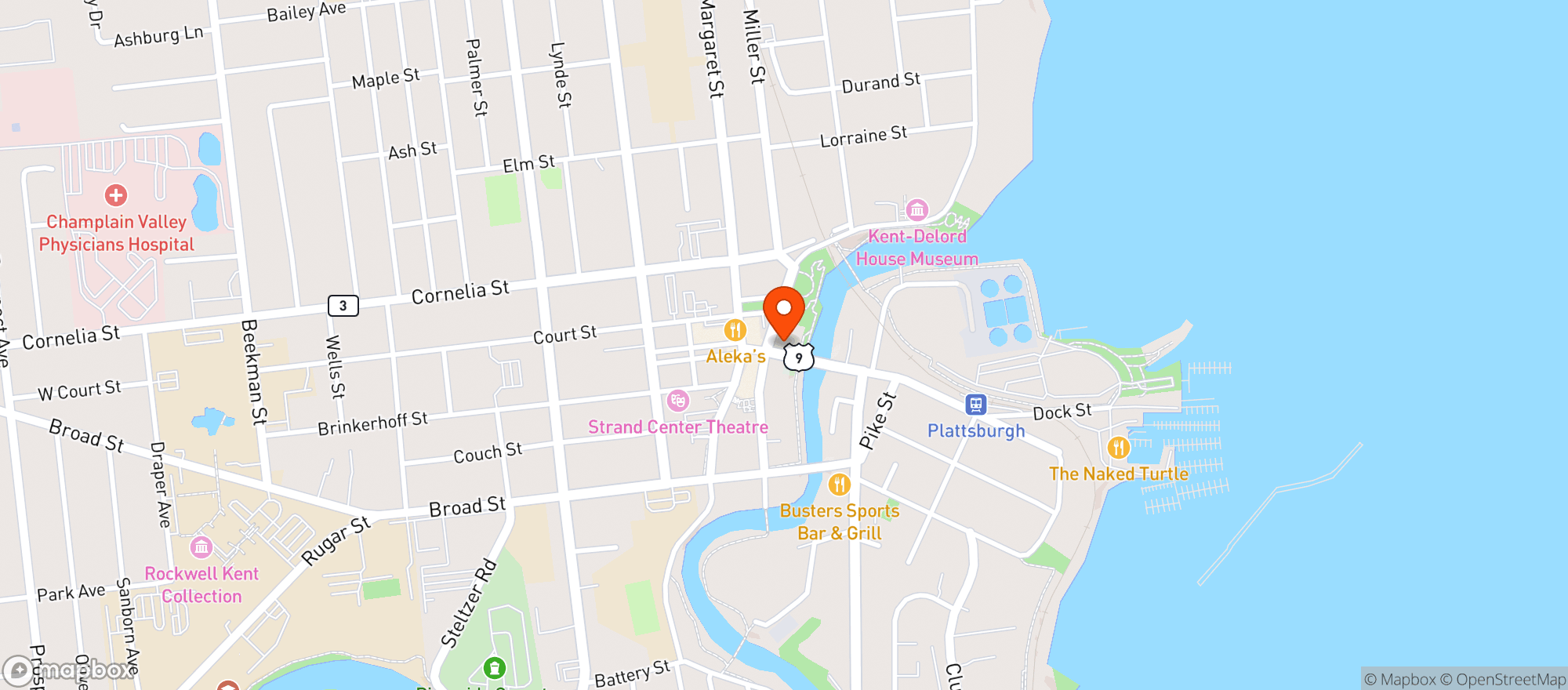 Map showing North Country Food Co-Op