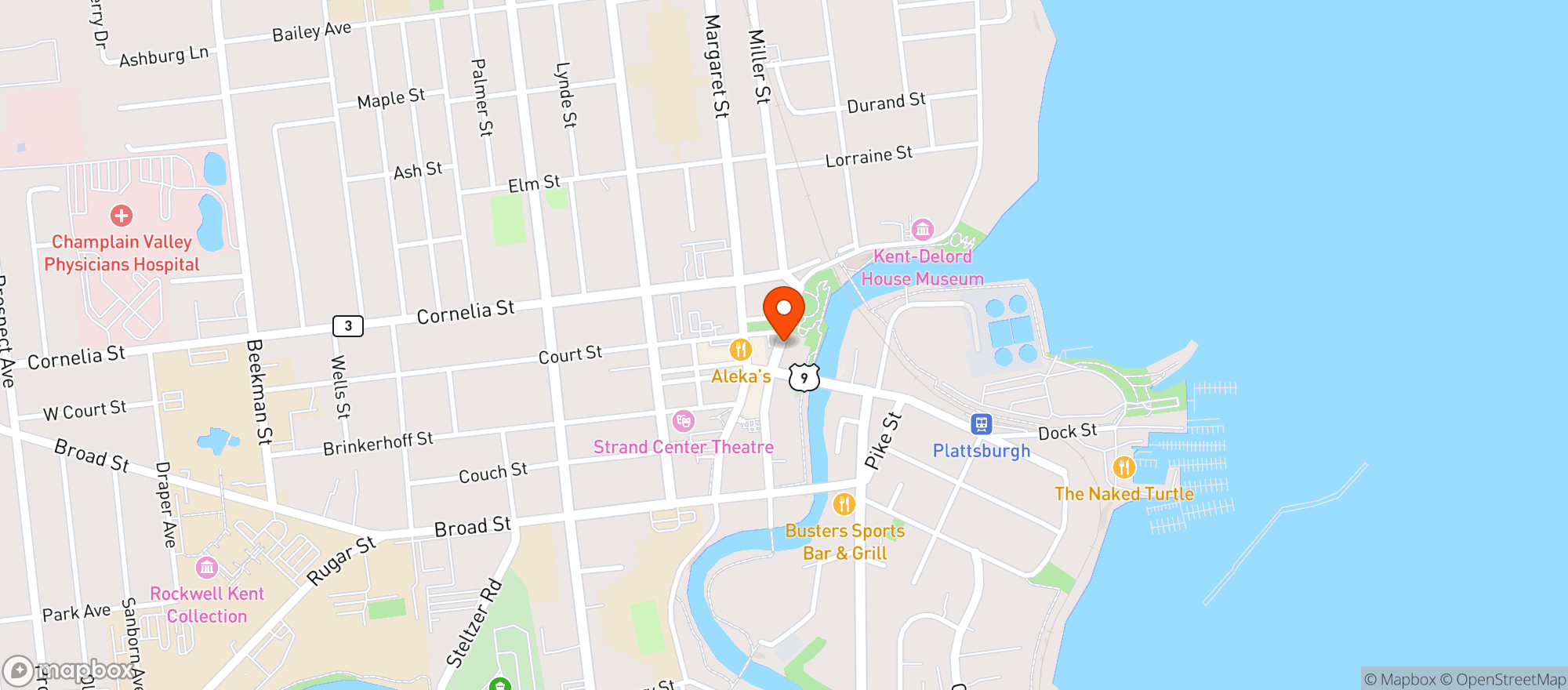 Map showing Irises Cafe & Wine Bar