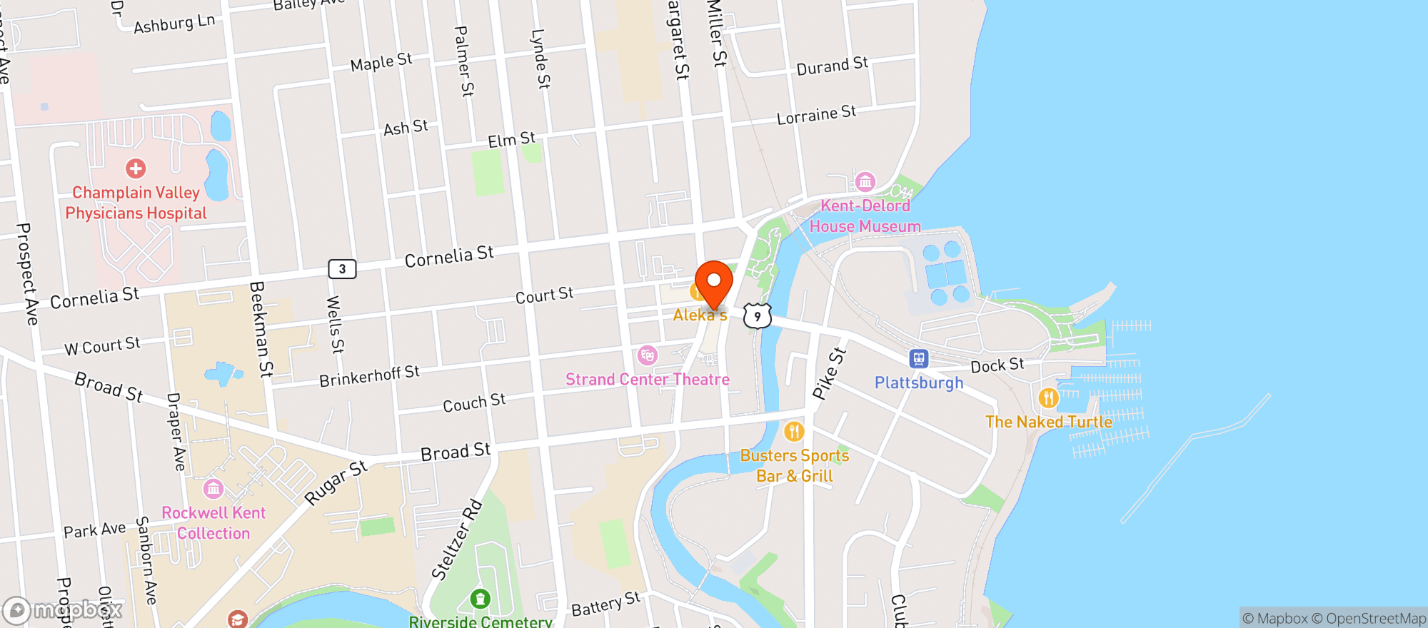 Map showing Twisted Carrot