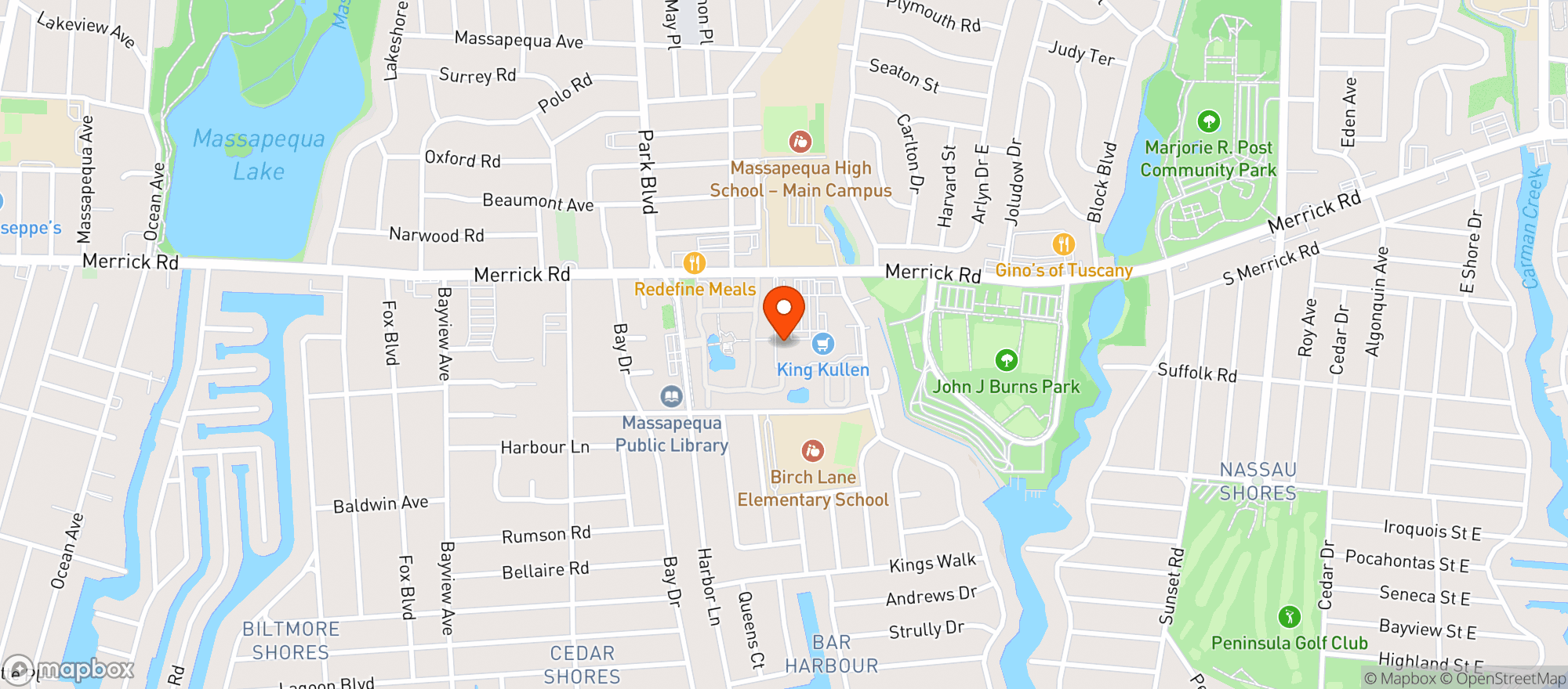 Map showing ARO Liquor Store Inc