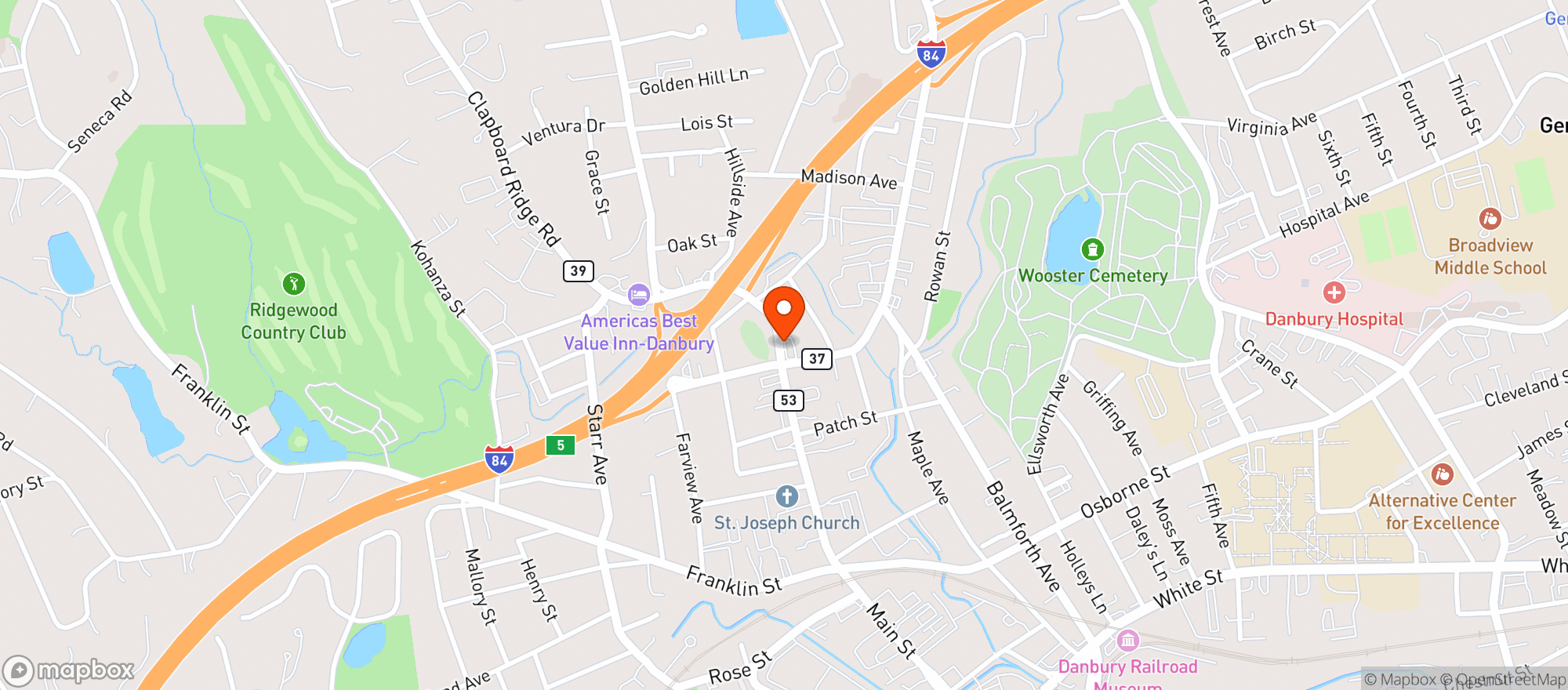 Map showing Gulliver's Wine & Liquors