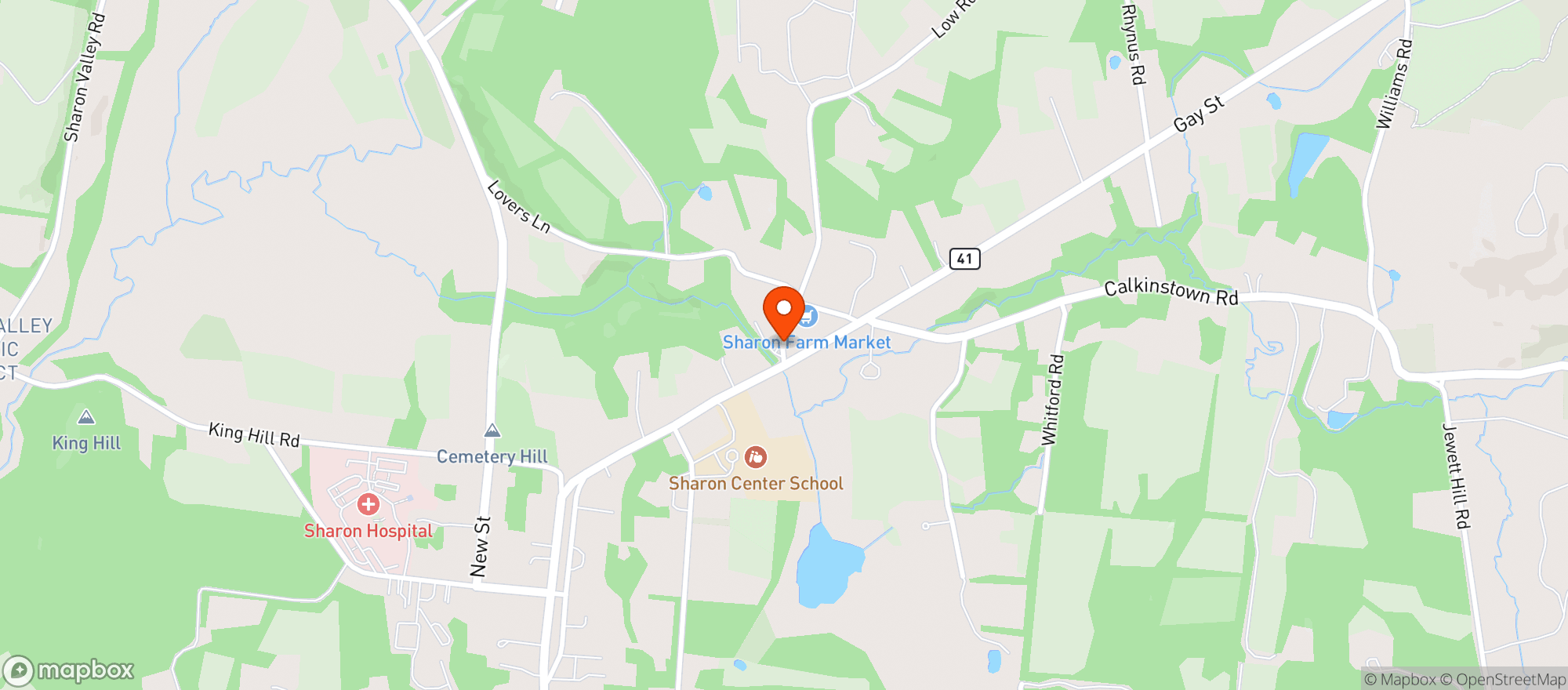 Map showing Rick's Wine & Spirit