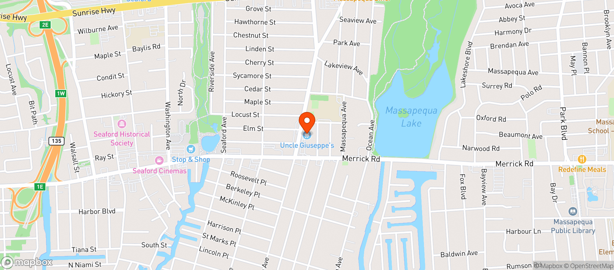 Map showing Uncle Giuseppes Marketp #665