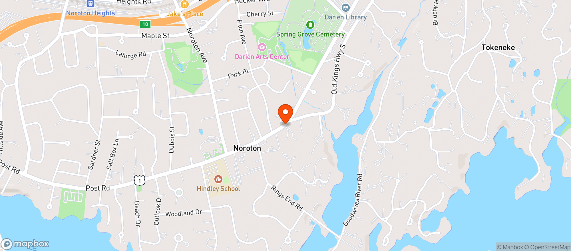 Map showing Stop & Shop - 0653 - Westport
