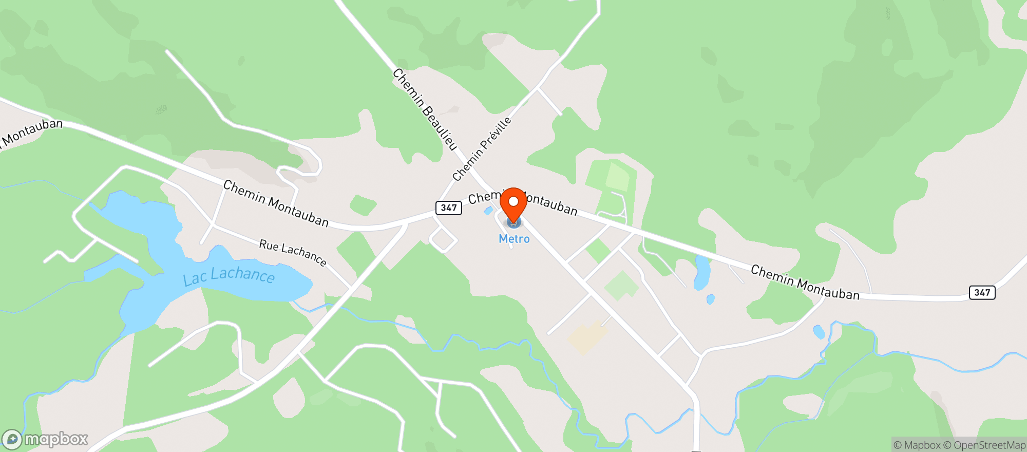 Map showing Marche Lessard