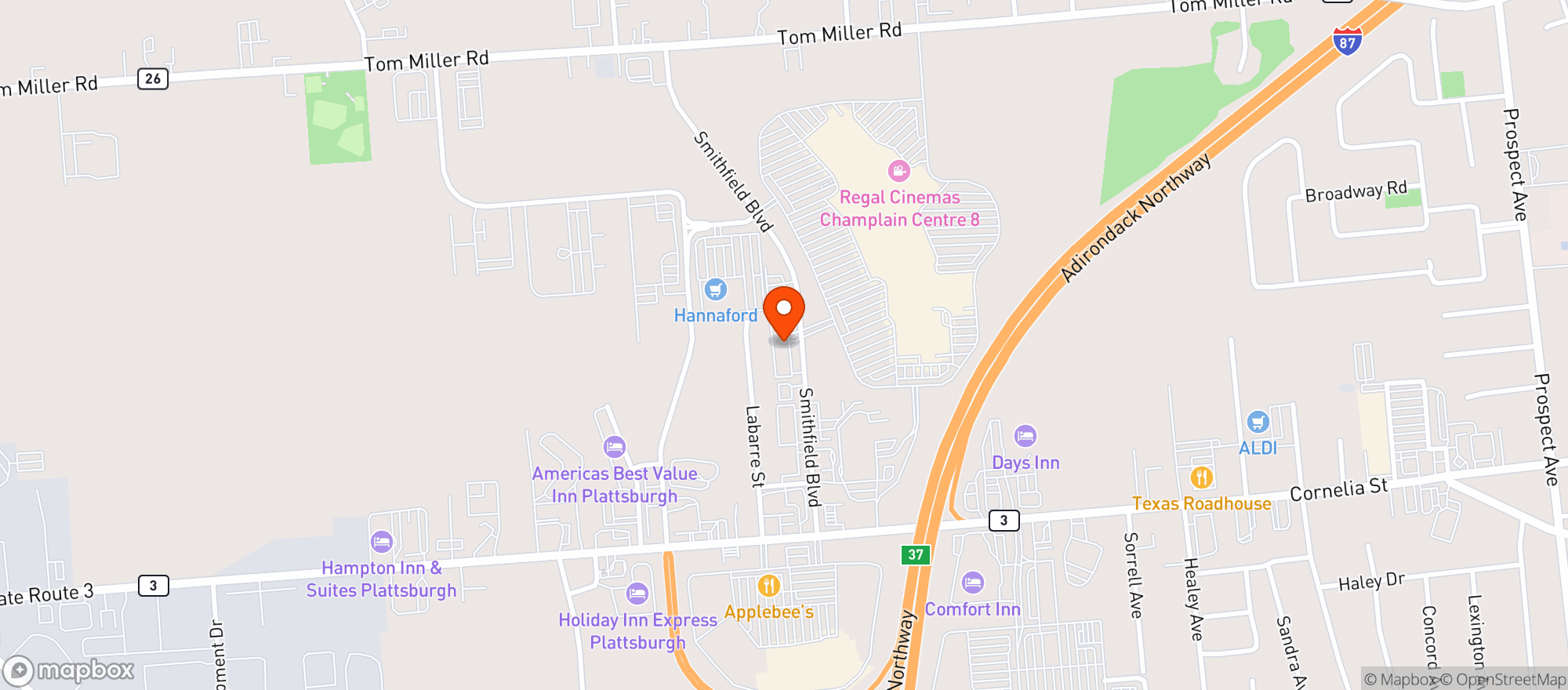 Map showing Smithfield Liquors