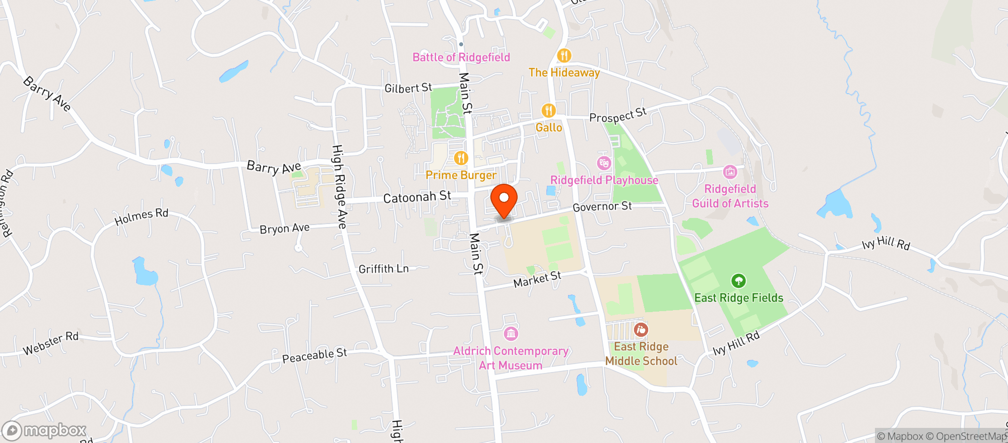 Map showing Anocona's Wine & Liquors