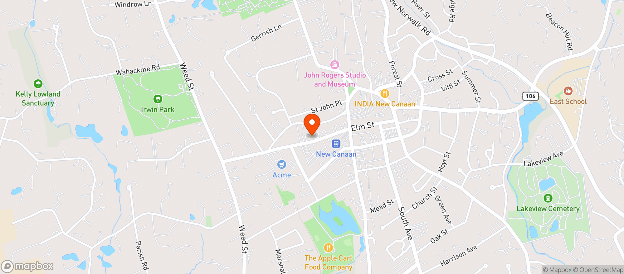 Map showing Stewart's Market