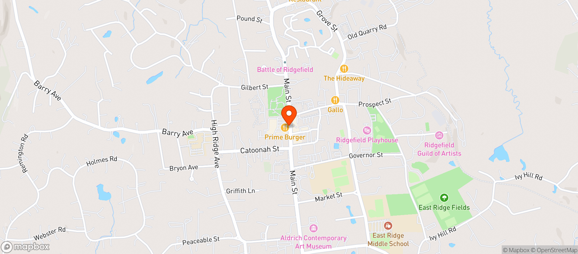 Map showing Village Wine And Spirits