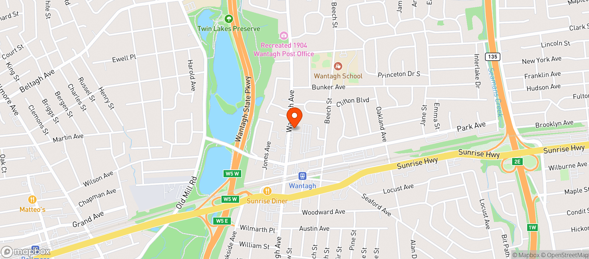 Map showing BEER AND CO.