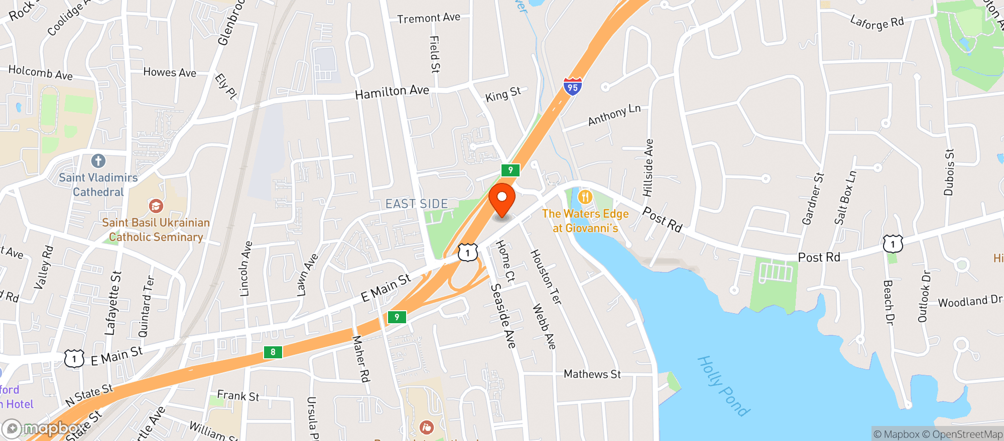 Map showing Beverage Barn