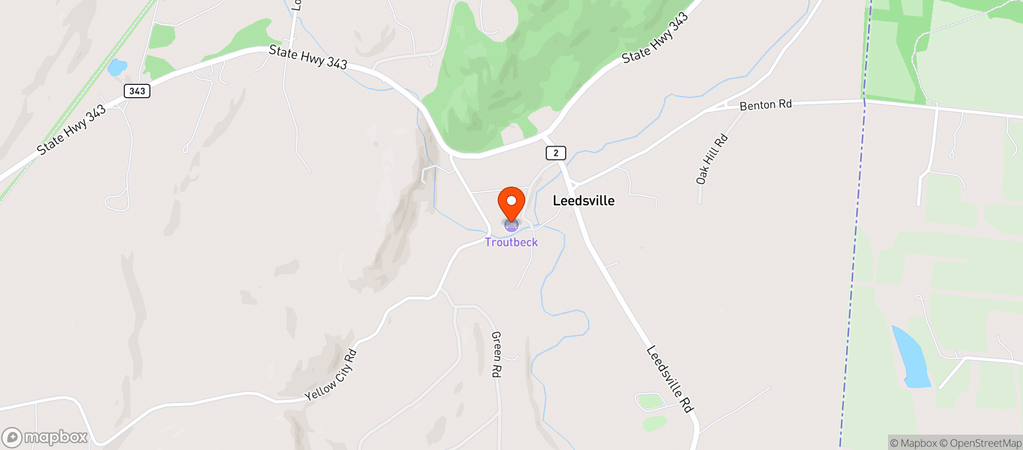 Map showing Troutbeck