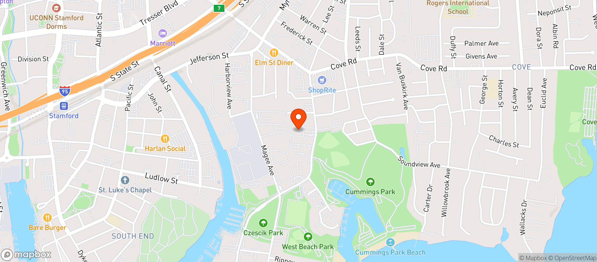 Map showing Gopuff #203