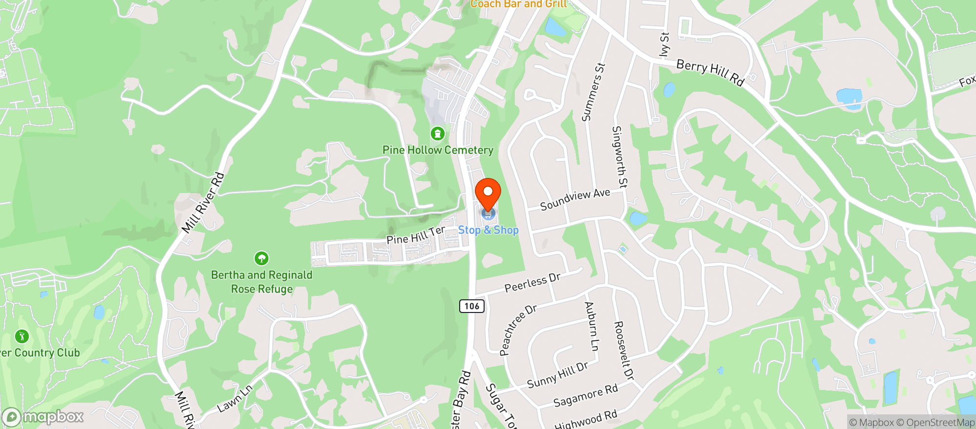 Map showing STOP & SHOP