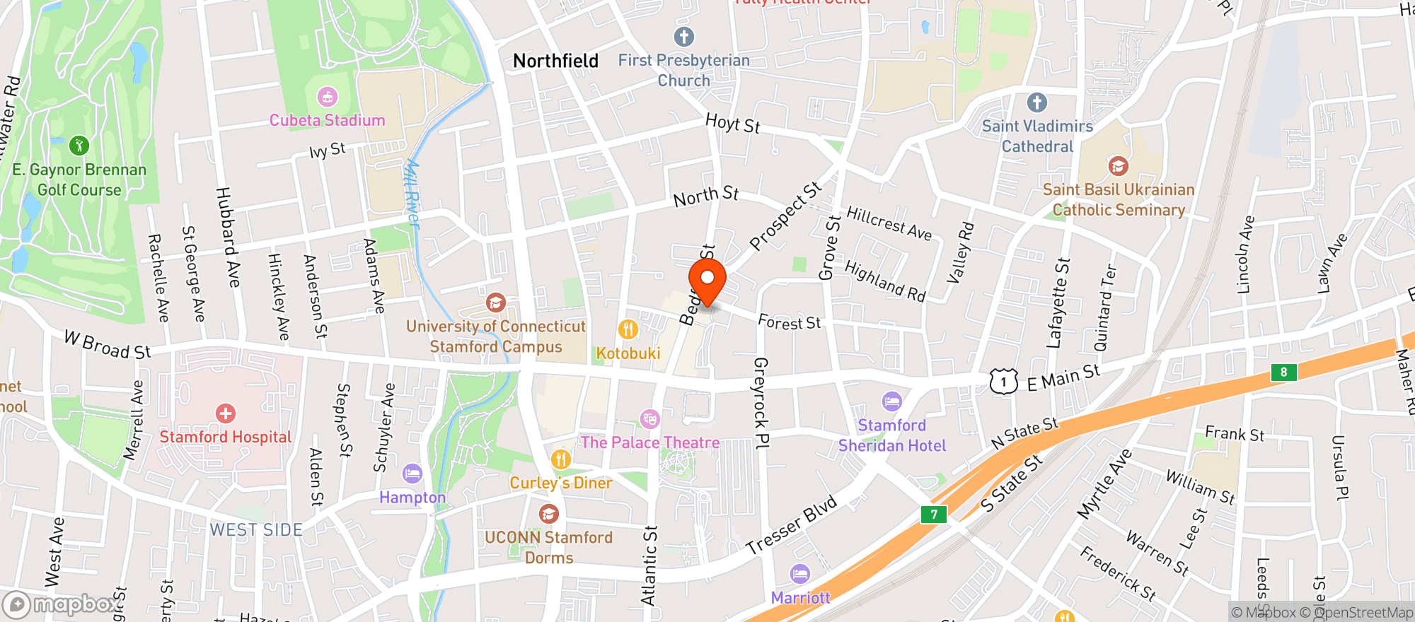 Map showing Fish Restaurant And Bar