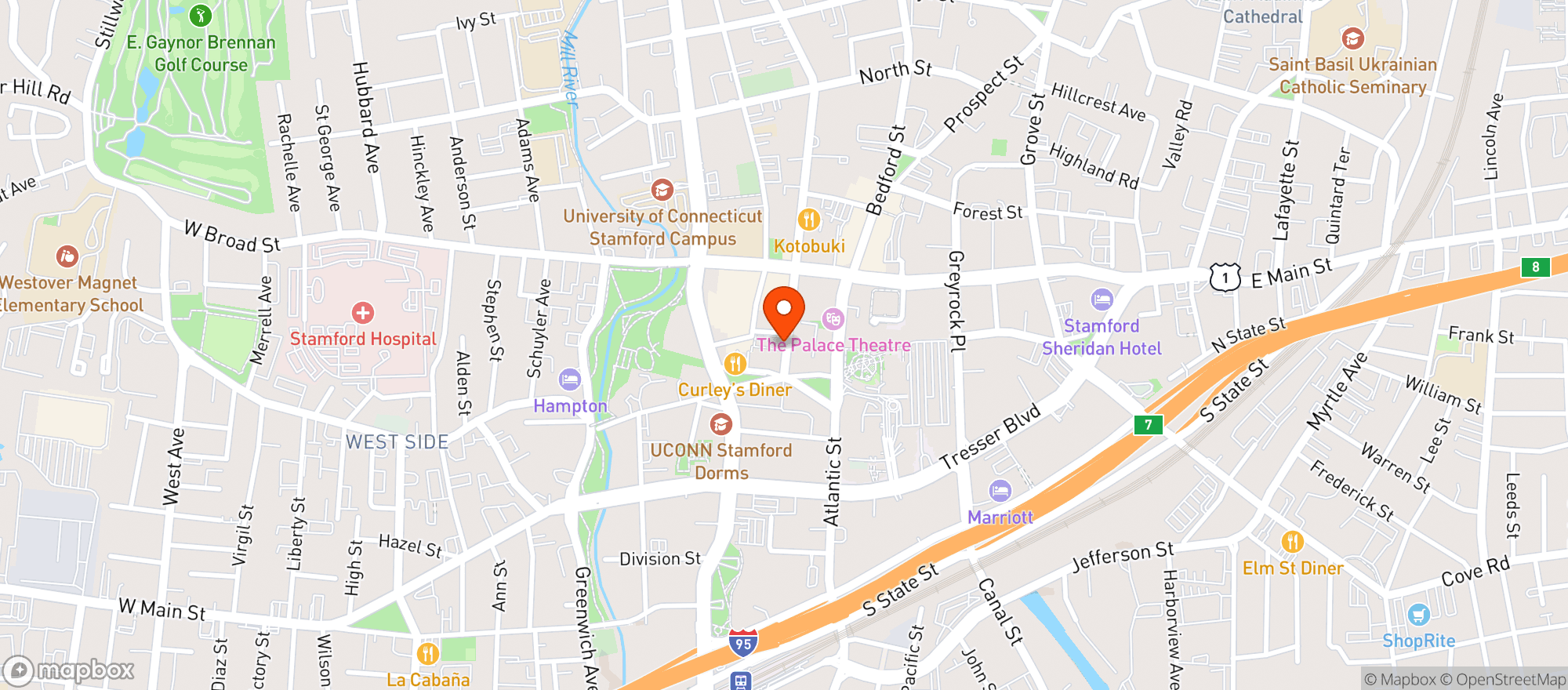 Map showing Vals Wines Spirits & Crafts