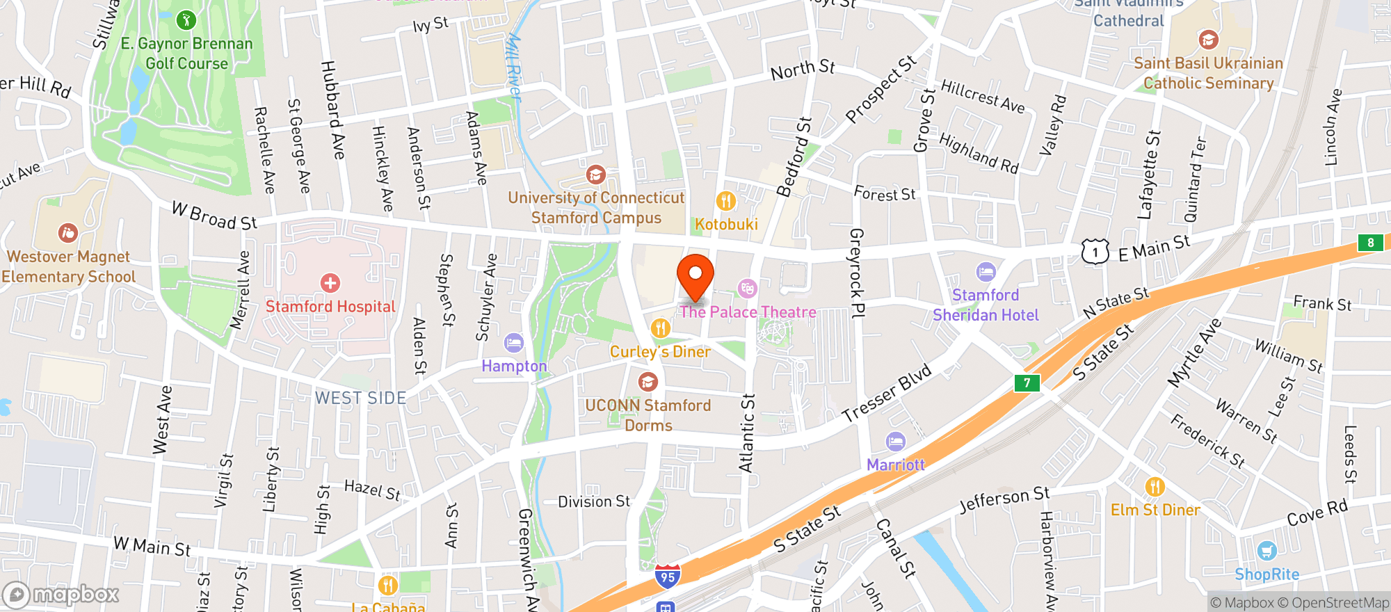Map showing Val's Wine, Spirits, & Crafts