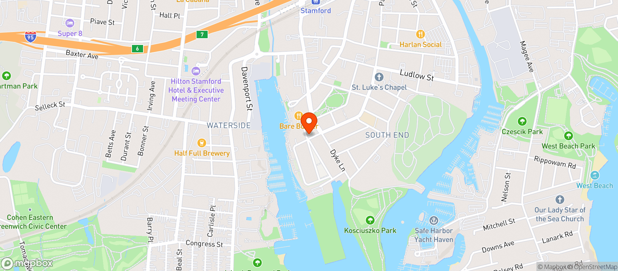 Map showing Sign Of The Whale