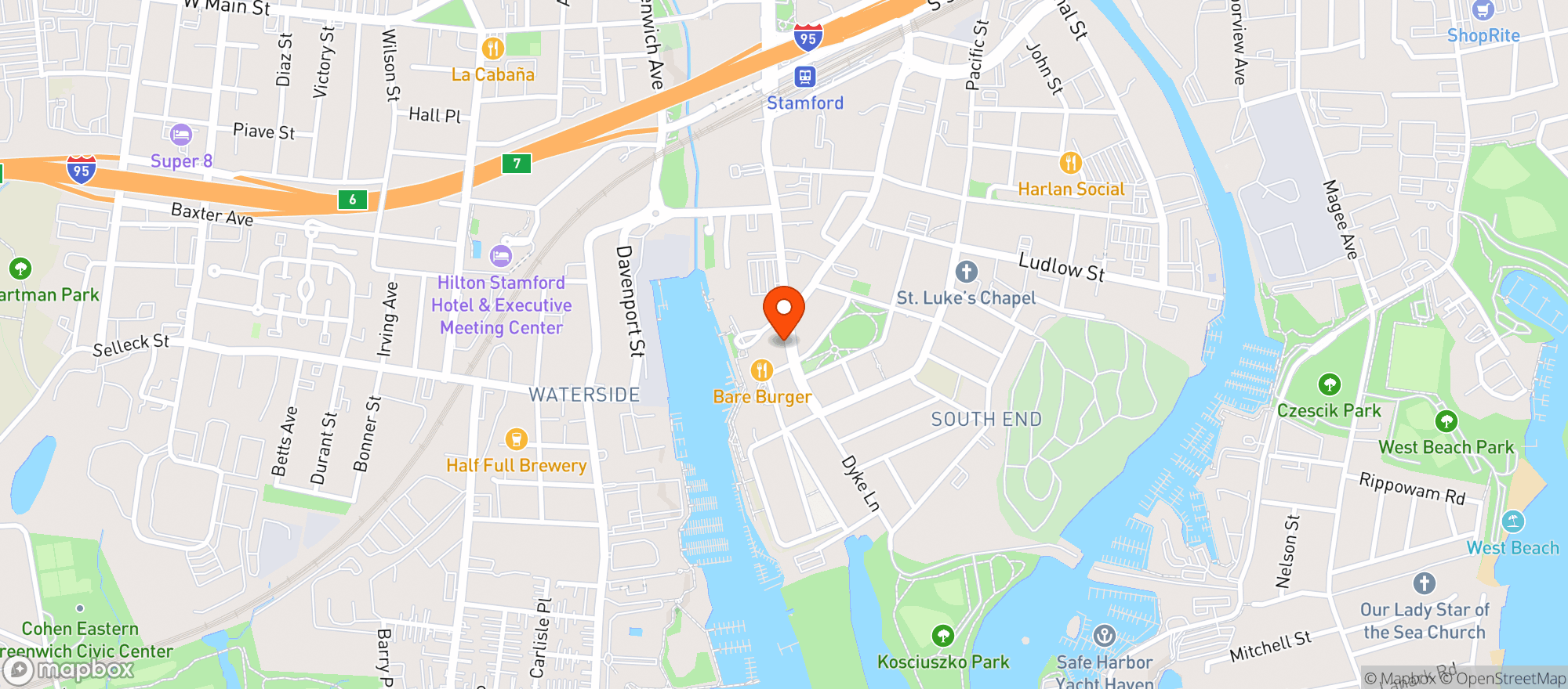 Map showing Harbor Point Wines & Spirits