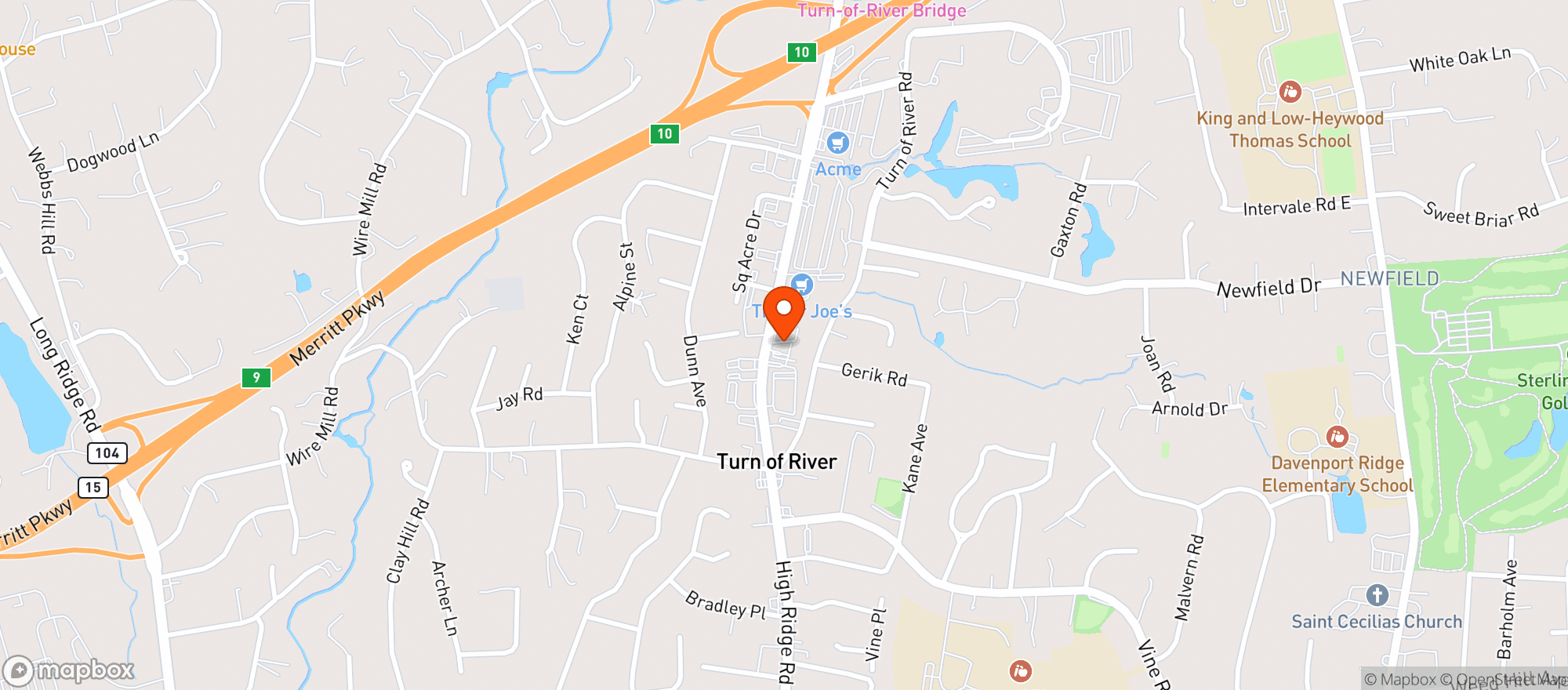 Map showing Vitamin Shoppe - Stamford