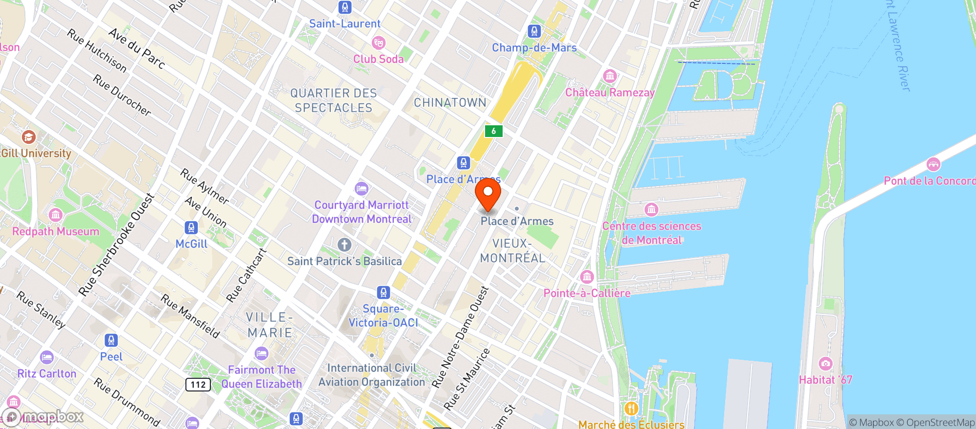 Map showing Esso