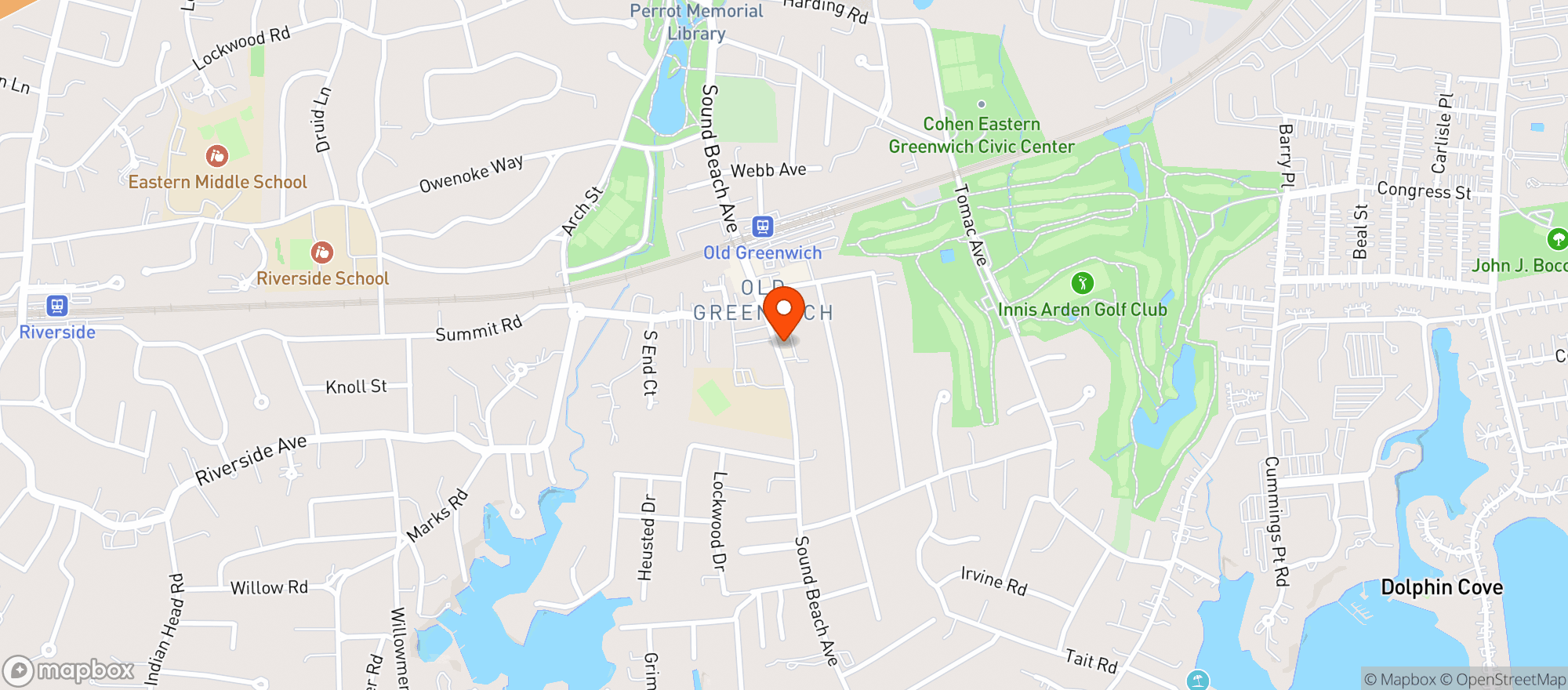 Map showing Sams Wine & Liquors